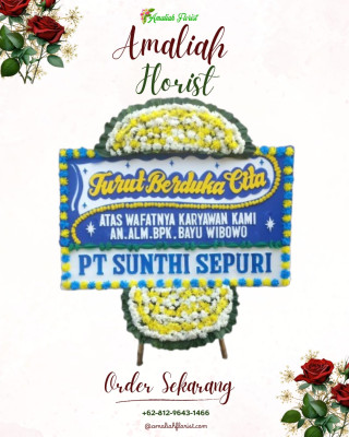 Papan Bunga Duka di Palasari Girang