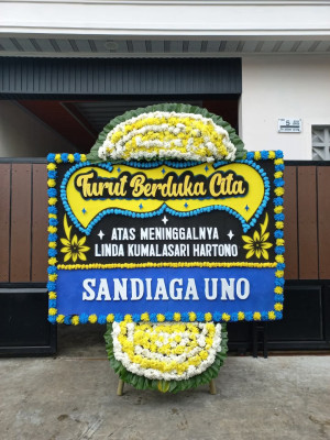 Papan Bunga Duka di Palasari Girang